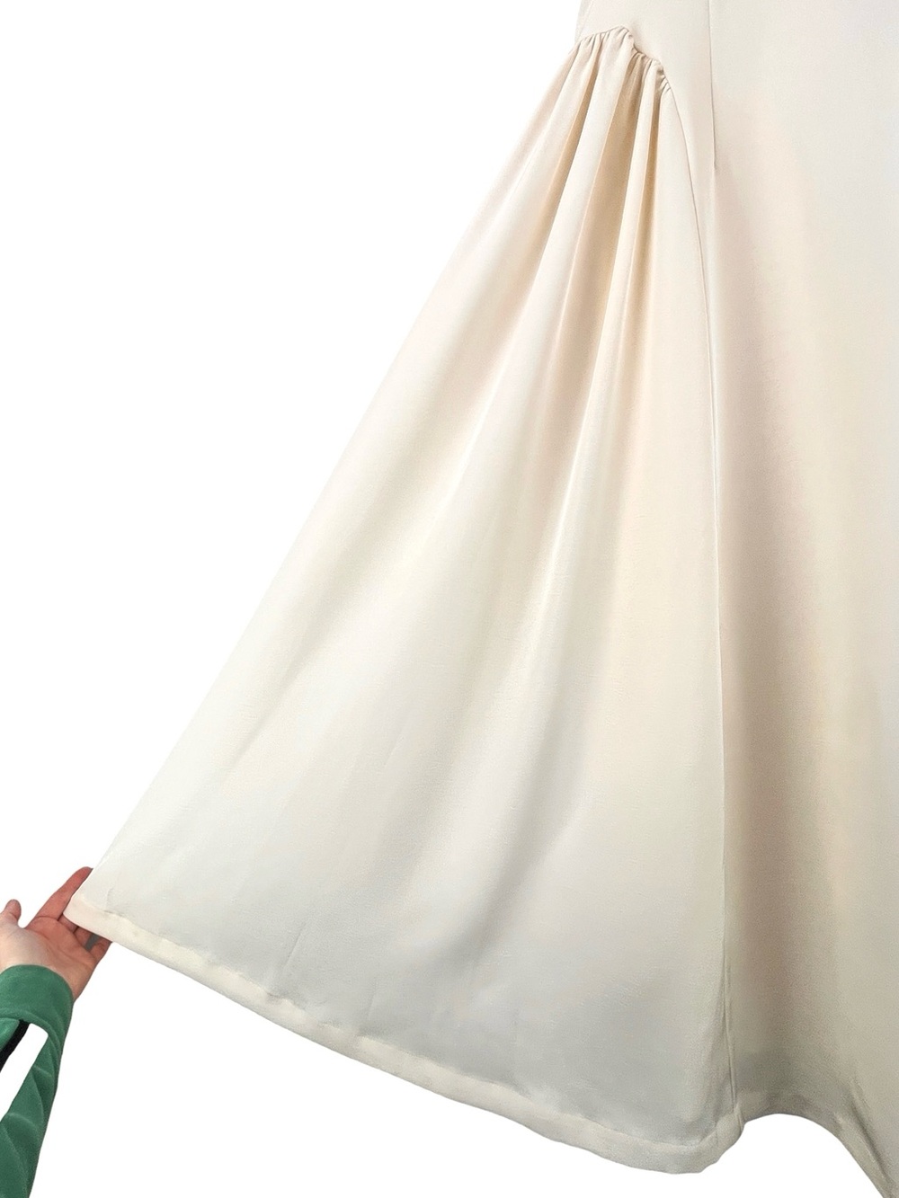 NEW The Bekk Eliana Sleeveless Scarf Dress in Oat Fit and Flare  Style Sz L NWT - Picture 11 of 16